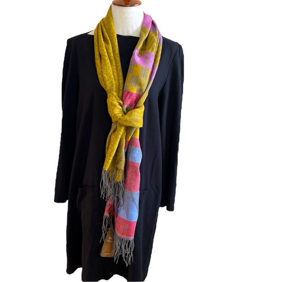 Sol Alpaca, Then and Now Patten , New With Tags, Fringed Scarf - Picture 2 of 10